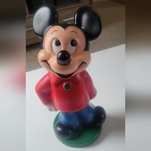 Vintage Plastic Mickey Bank